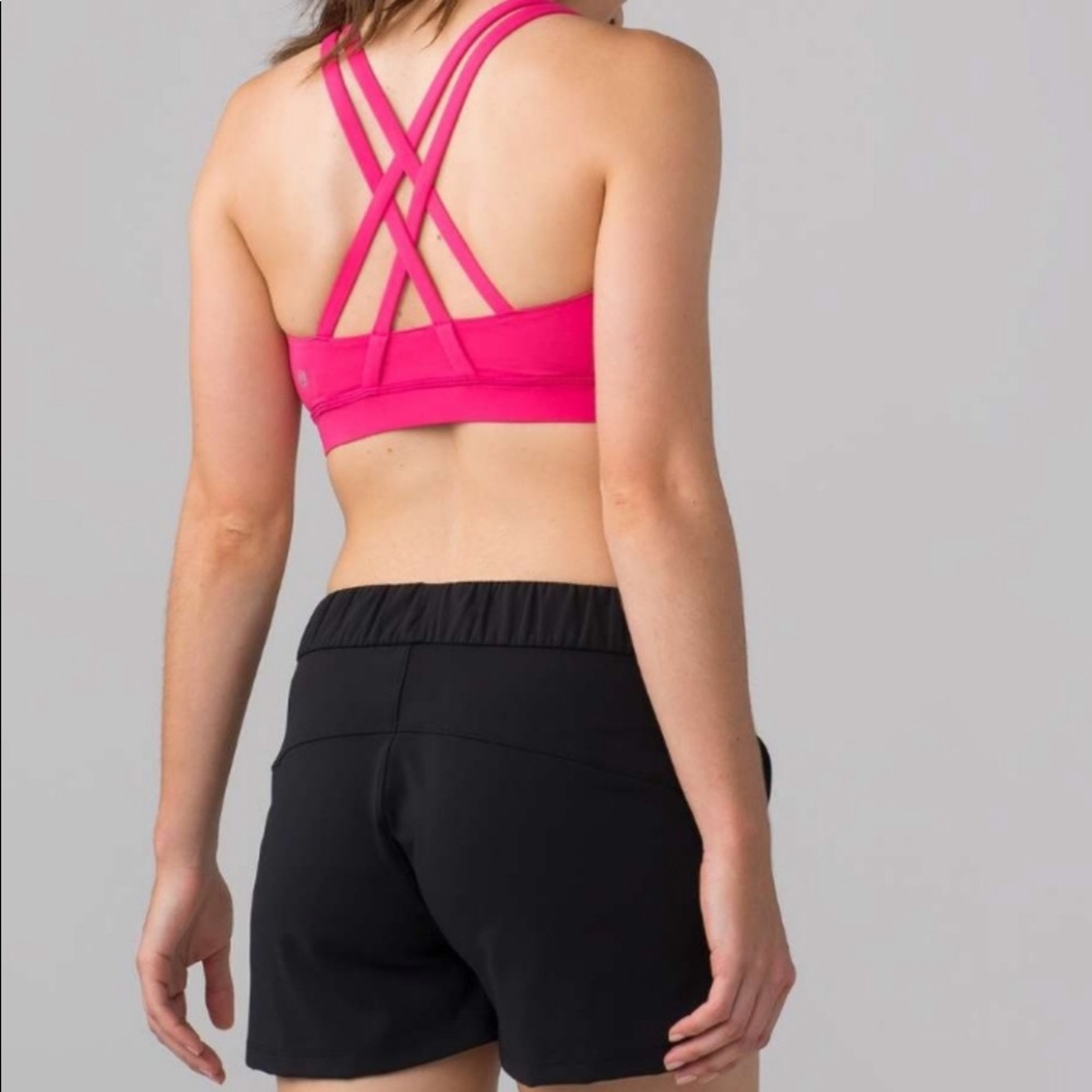 NWT Lululemon 10 Energy Bra Bon Bon Pink Criss Criss Straps